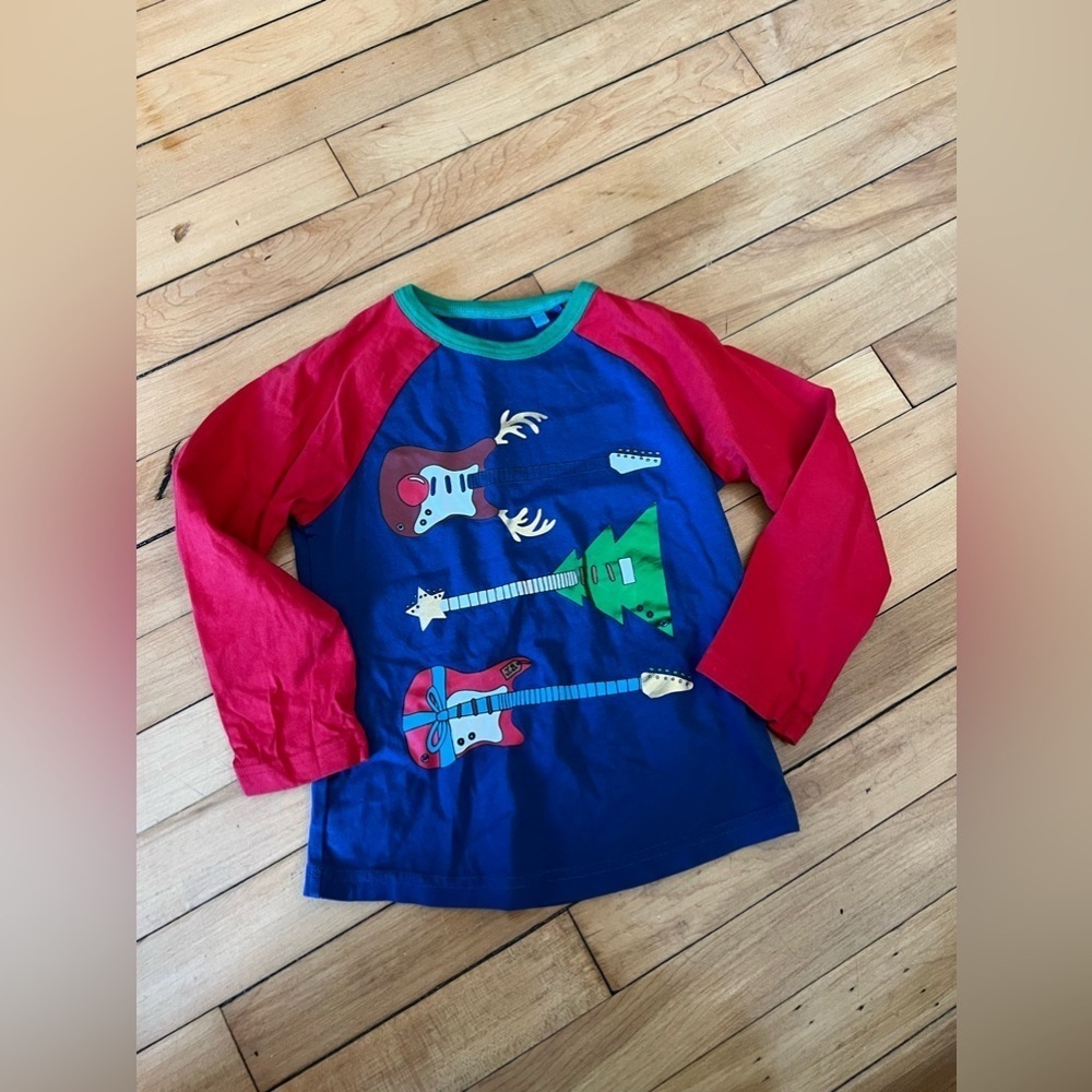 Boden Christmas‎ Guitar long sleeve graphic youth t-shirt